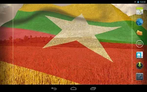 Myanmar Flag Live Wallpaper Screenshot 0