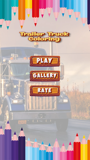 Trailer Truck Coloring Pages Screenshot 1