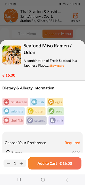 Thai Station Ireland Screenshot 3