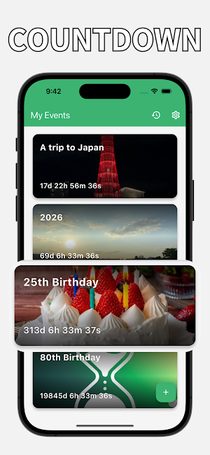 JIKAN : COUNTDOWN APP Screenshot 1