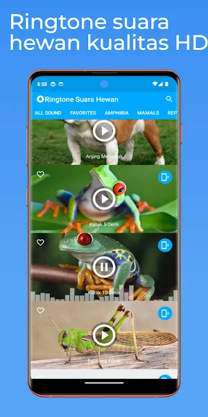 Ringtone Suara Hewan Screenshot 1
