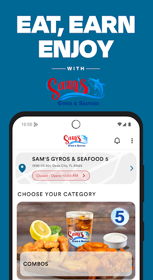 Sam's Gyros and seafood Screenshot 0
