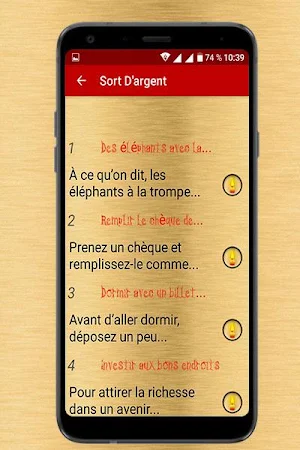 Sort d'argent - Rituel pour avoir de l'argent Screenshot 1