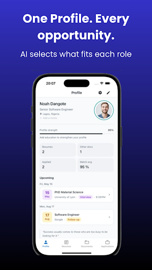 Applyd Hub: AI CV Builder Screenshot 1