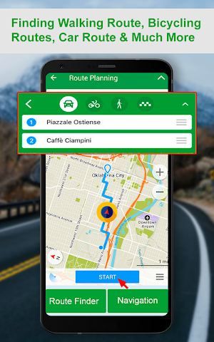 GPS Navigation Earth Map & GPS Direction Tracking Screenshot 0
