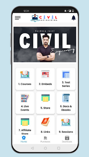 Sandeep Jyani Civil Engg Screenshot 1