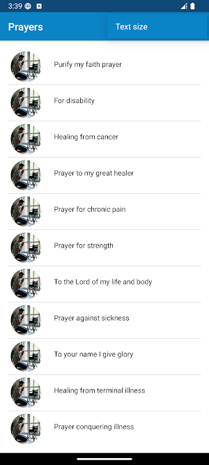 Health, pain & healing prayers Screenshot 0