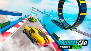 Muscle Car Stunts 2020: Mega Ramp Stunt Car Games Screenshot 1