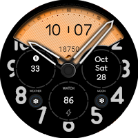 Orange Aviator Watch Face