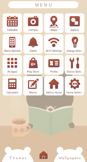 Bear's Relax Time Theme +HOME Screenshot 1