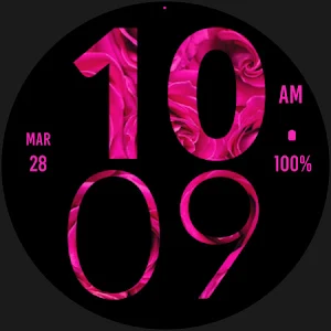 Rose Large Watch Face Screenshot 3
