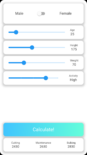 TDEE Calculator Screenshot 0