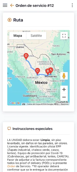 DCM logistics - TMS Screenshot 2