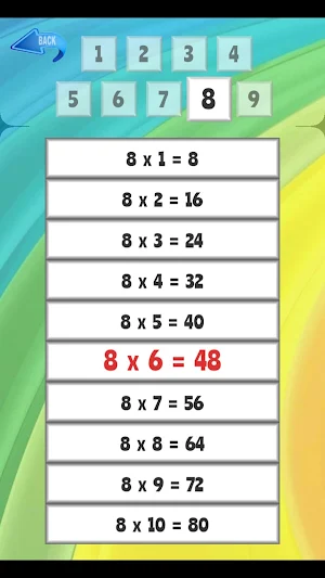learn multiplication tables Screenshot 3