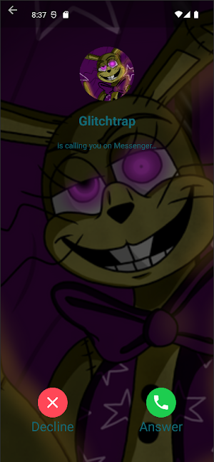 Glitchtrap Fake Video Call Screenshot 3