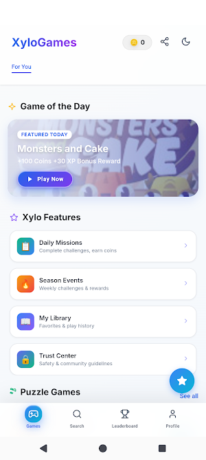 All Games in One – Xylo Games Screenshot 0