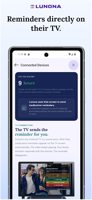 Lunona: Pill & Med Reminder TV Screenshot 3