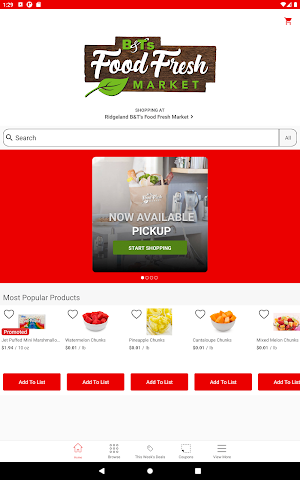 B&T’s Grocery Market Screenshot 2