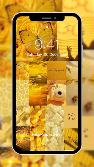 Yellow Aesthetic Wallpaper Screenshot 0
