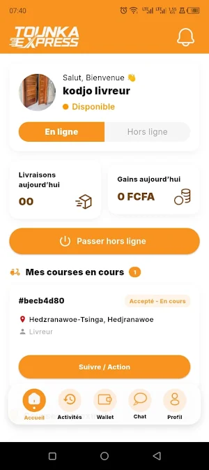 Tounka Livreur Screenshot 0