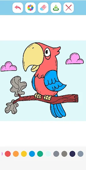 Cute Birds Coloring Book Screenshot 0
