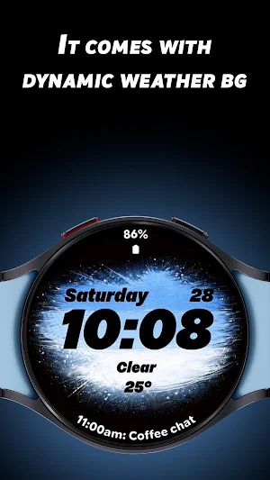 Weather Splash - Watch face Screenshot 1