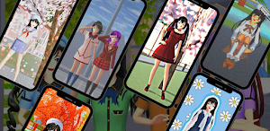 Wallpaper Sakura School Cute Screenshot 3