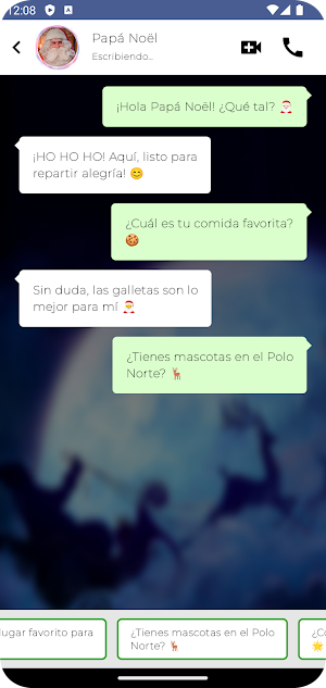 Videollamada Papa Noel Español Screenshot 2