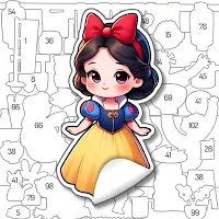 Sticker book Coloring Games