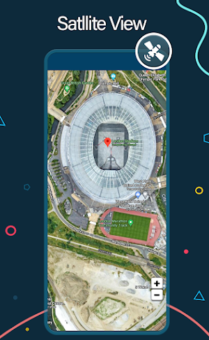Live Satellite Earth Location: Route Map Navigator Screenshot 0