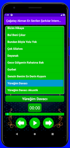 Çağatay Akman En Sevilen Şarkılar İnternetsiz Screenshot 2