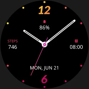 Modern Fire Analog Watch Face Screenshot 3