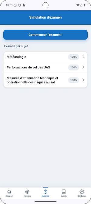 QCM Drone A2 Examen Screenshot 1