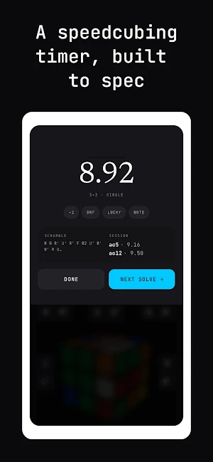 Cubist: Speedcube Timer 3x3 Screenshot 2