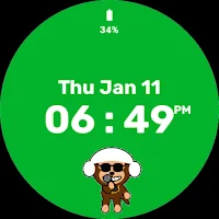 Animated Monkey Watch Face