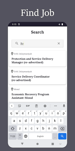 Iraq NGO Jobs Screenshot 2