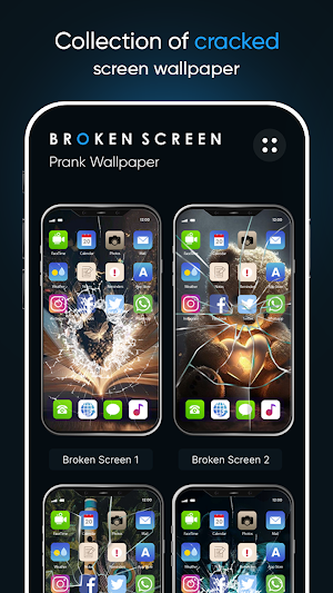 Broken Screen Prank Wallpaper Screenshot 1