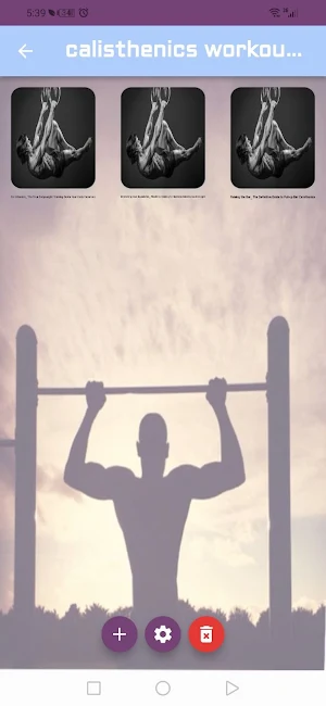 calisthenics workout program Screenshot 0
