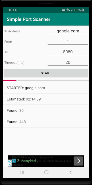 Simple Port Scanner Screenshot 0