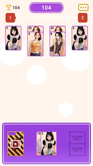 Sexy 2048 girls: card merge Screenshot 0
