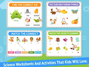 Science Learning Worksheets - Kid Super Scientist! Screenshot 2