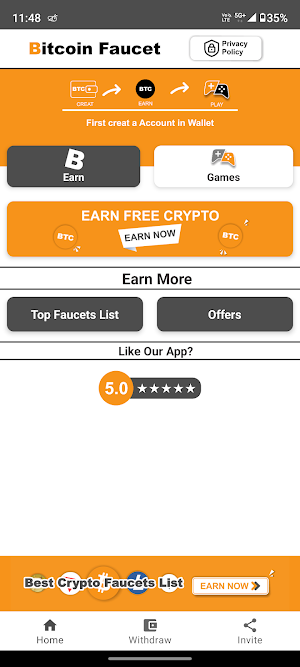 Bitcoin Faucet Blast Screenshot 1