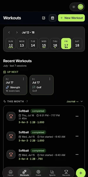 Liftonix: Gym & Sports Tracker Screenshot 0