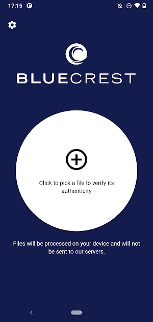 BlueCrest Verifier Screenshot 0