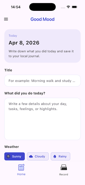 life diary: mood diary Screenshot 0