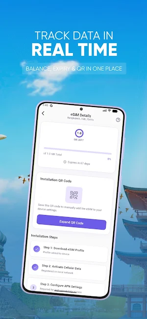 CloudOn: eSim & Travel Data Screenshot 2