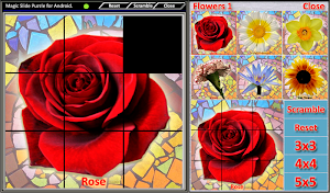 Magic Slide Puzzle Flowers1 Screenshot 1