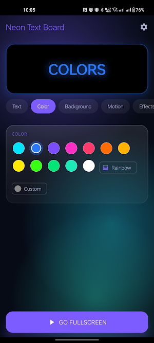 Neon LED Scroller — Text Board Screenshot 1