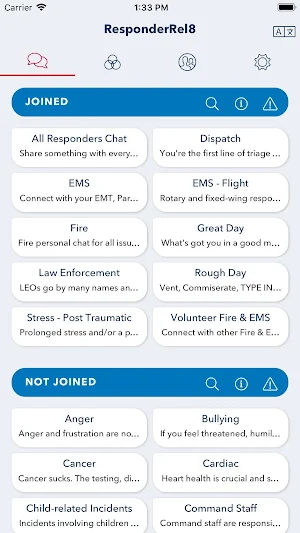 ResponderRel8 (Responder Relate) Screenshot 1