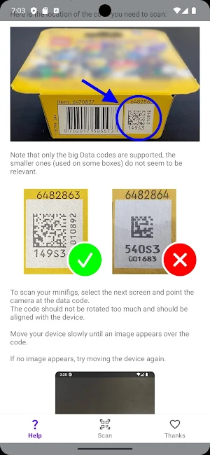 Minifig Scan Screenshot 2